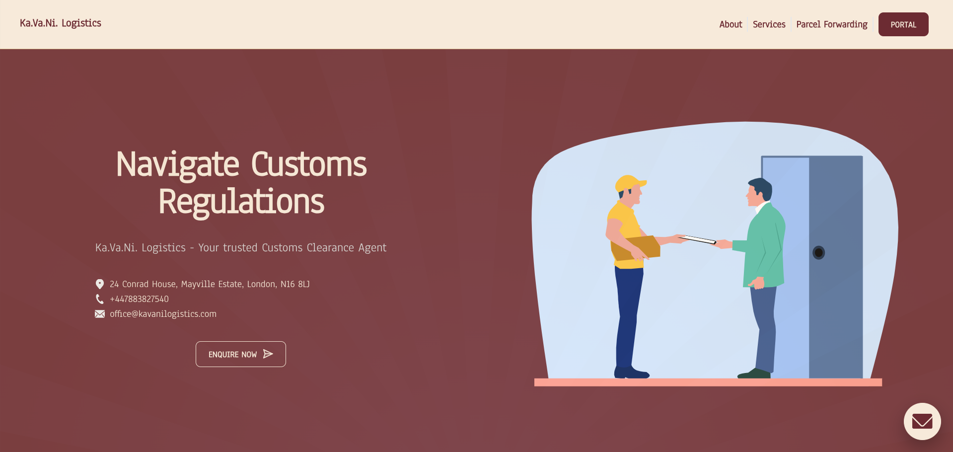 KaVaNi Logistics Website